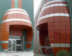 仿木纹铝单板案例