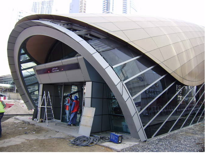 地铁站氟碳铝单板出口